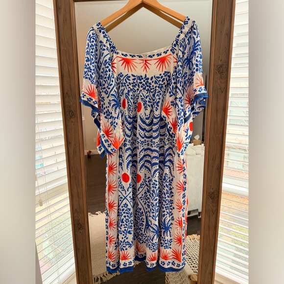 Farm Rio Afternoon Breeze Midi Dress - Picture 8 of 8